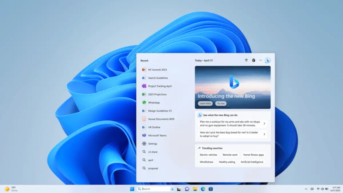 In windows 11, microsoft adds ai powered bing, iphone integration, and more In Windows 11, Microsoft adds AI-powered Bing, iPhone integration, and more