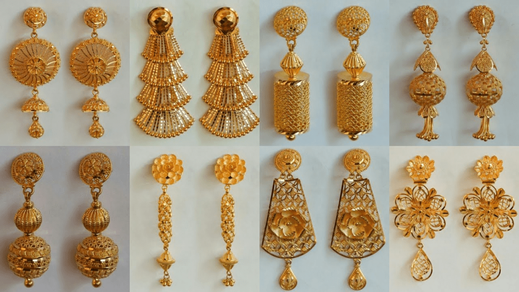 Gold Earrings Design