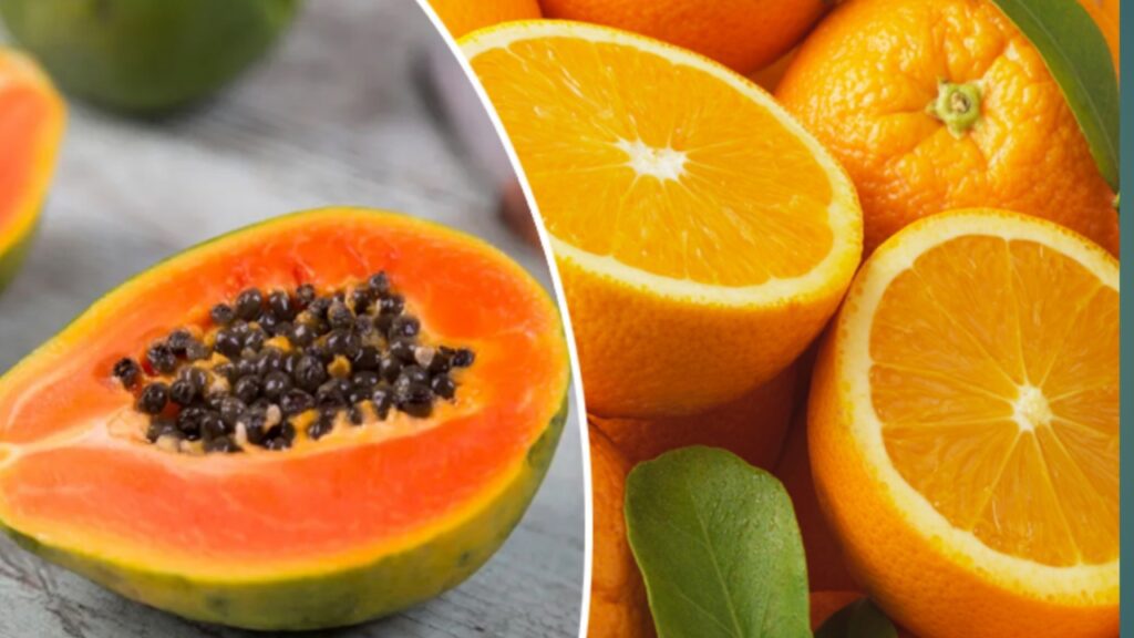 Orange Papaya smoothie
