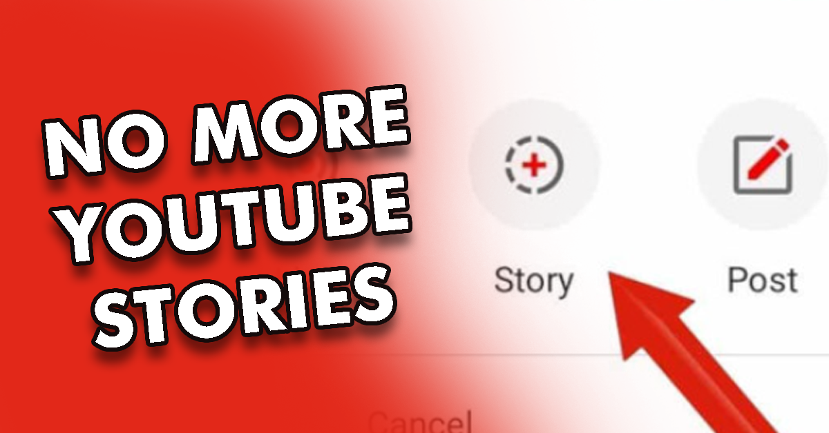 Youtube to discontinue stories very soon Youtube to discontinue stories very soon