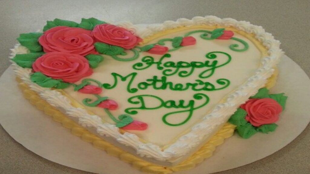 Mother's Day Heartshape Cake