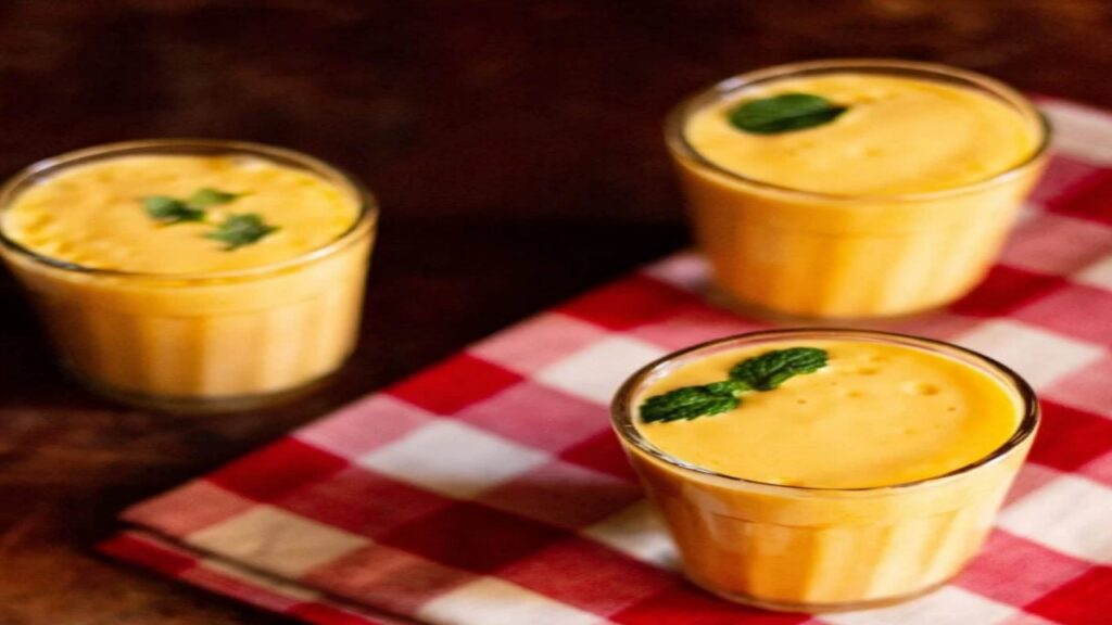Mango mint lassi