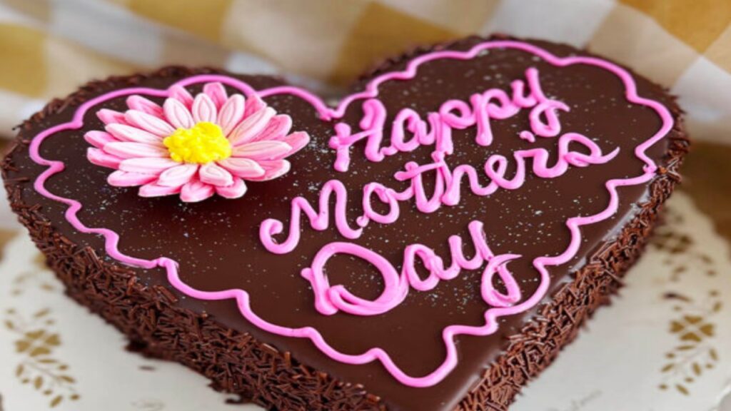 Mother's Day Heartshape Cake