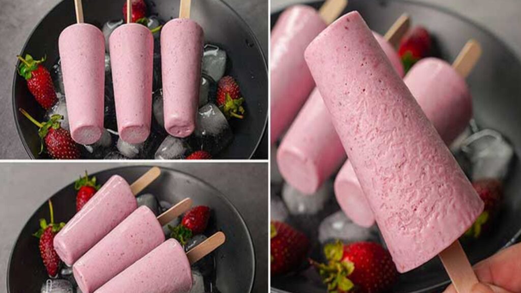 Strawberry Kulfi