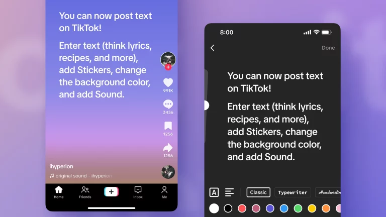 TikTok’s New Feature: Text-Only Posts