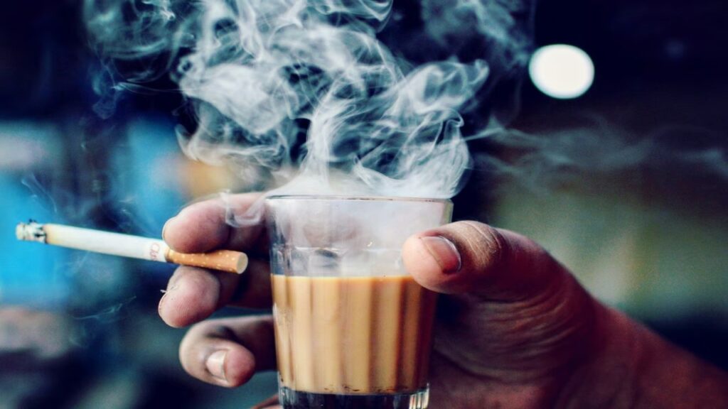 Tea with Cigarette