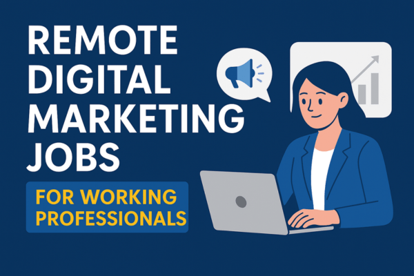 Remote Digital Marketing Jobs for Working Professionals