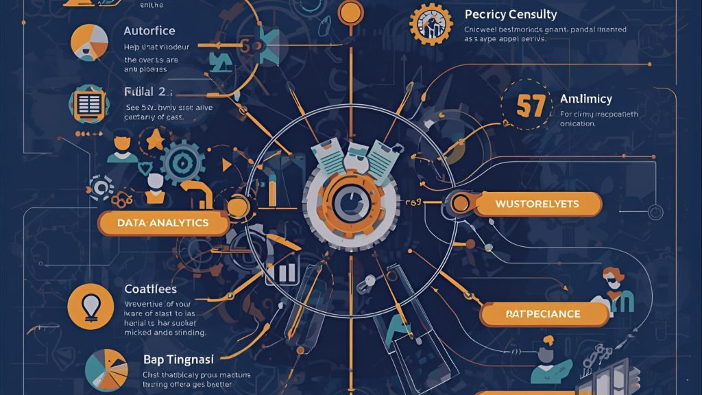 Infographic showing benefits of digital marketing automation such as time-saving, consistency, and better ROI