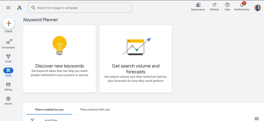Google Keyword Planner: keyword research for students